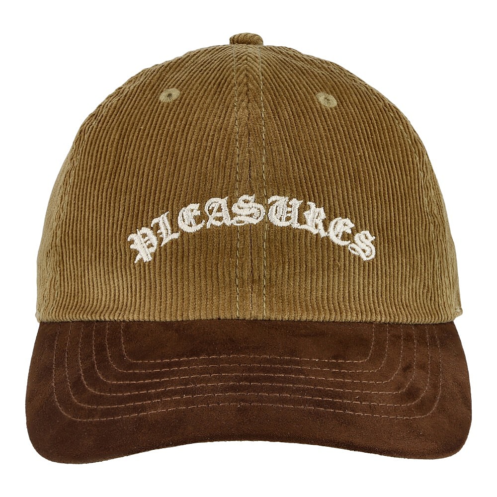 Pleasures Old E Corduroy Polo Cap Brown Caps Detailfoto | Overkill