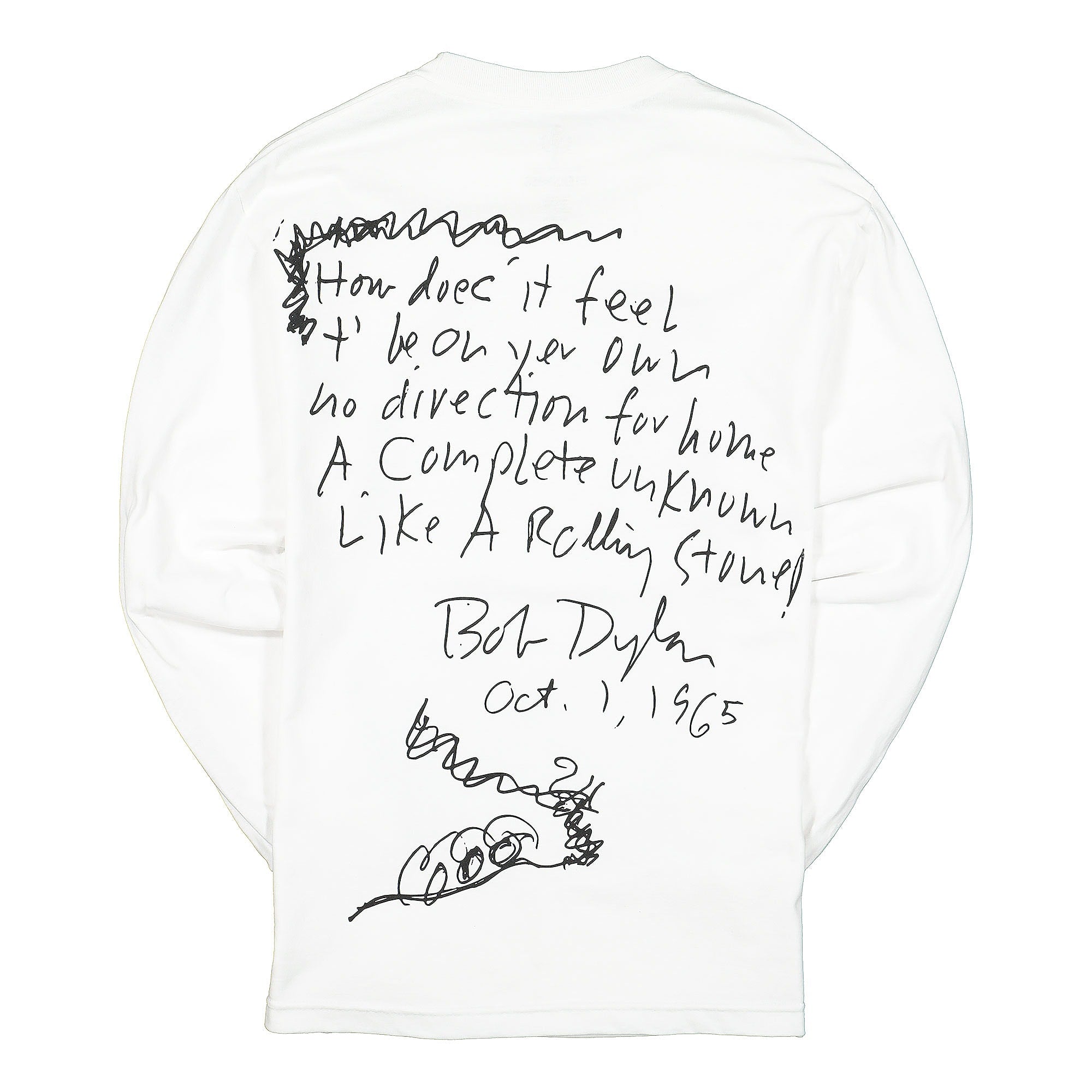 Pleasures Now Ride Sleeve T-Shirt White T-Shirts Material | Overkill