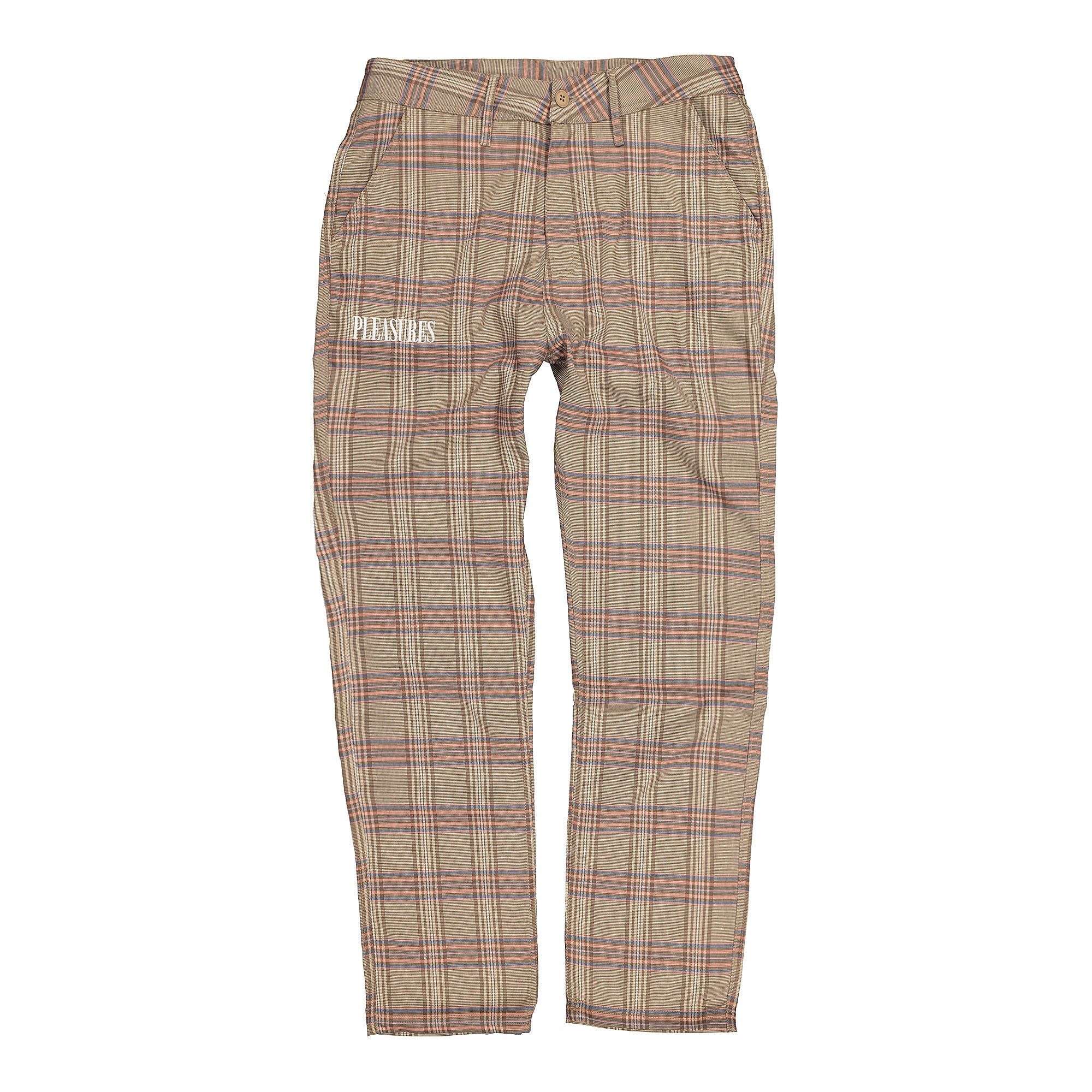 Pleasures Orchestra Plaid Pant Pink Sweat & Track Pants P19W104020 / Pink | Overkill