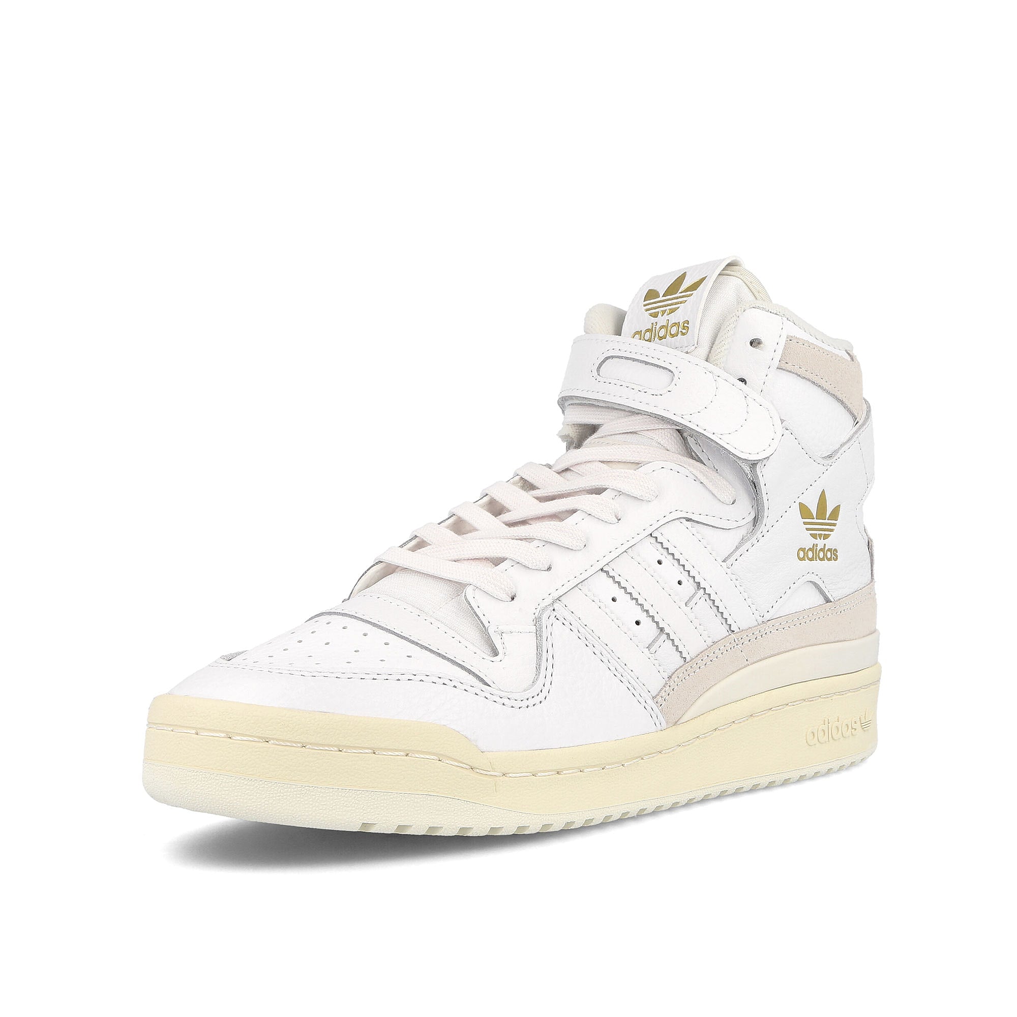 adidas forum 84 high Footwear White-White Tint-Glory Green Sneakers  Close Up | Overkill
