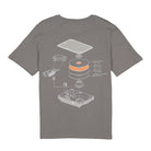 C2H4 human data storage blueprint t-shirt Slate Gray T-Shirts Material | Overkill
