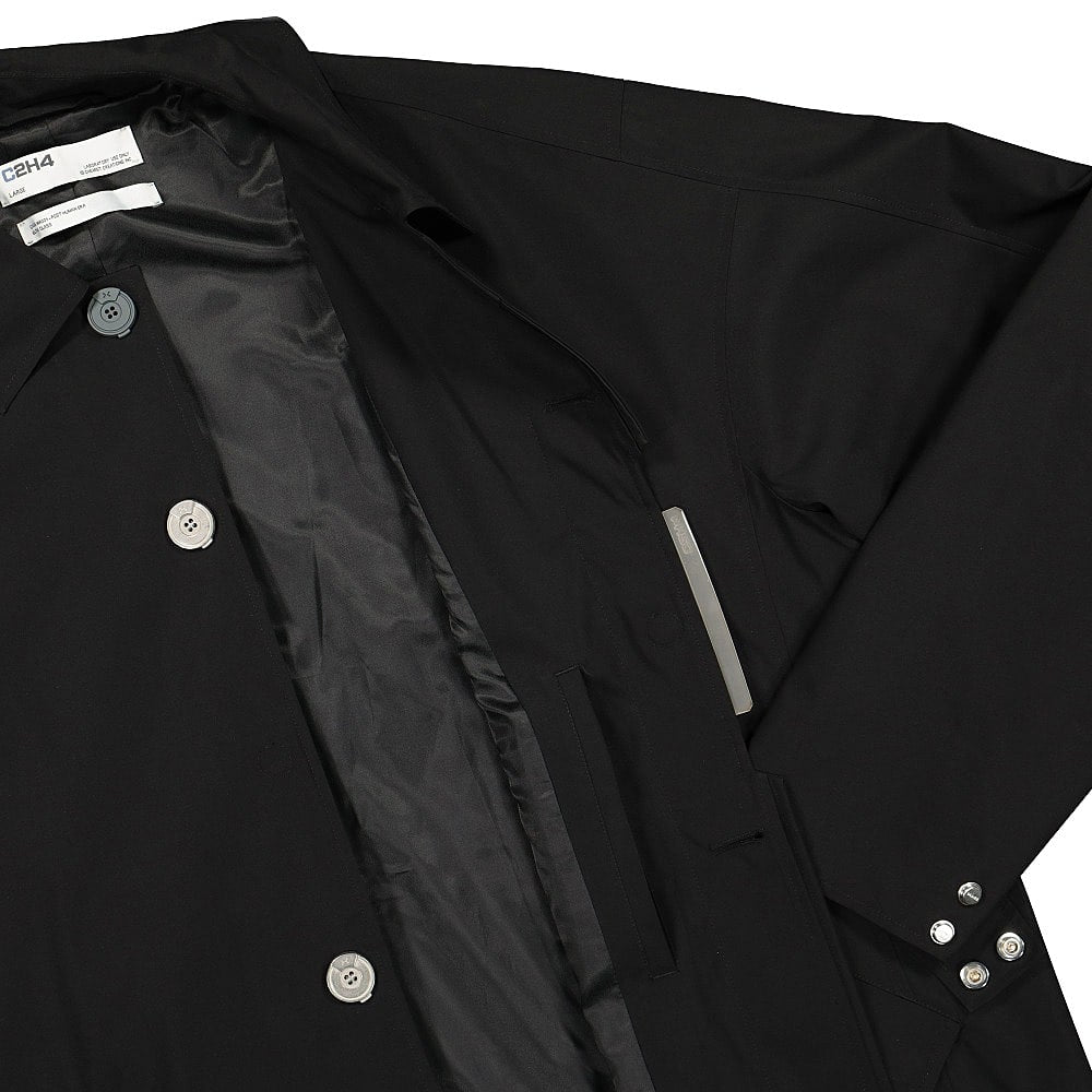 C2H4 stai misplace cut long coat Black Coats Close-up | Overkill