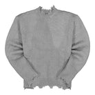 C2H4 arc sculpture knit sweater Snowflake Gray Sweatshirts R002-027 | Overkill