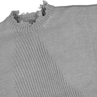 C2H4 arc sculpture knit sweater Snowflake Gray Sweatshirts Close-up | Overkill