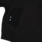 C2H4 distressed panelled crewneck Fuzzy Black Sweatshirts Detail view 1 | Overkill