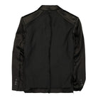 C2H4 inside-out panelled smoke tailored jacket Solemn Black Jackets Material | Overkill