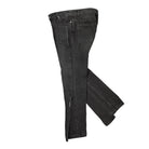 C2H4 layered flappy jeans Faded Black Jeans Close-up | Overkill