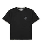 C2H4 multi existence print layered t-shirt Black T-Shirts R004-TE054 | Overkill