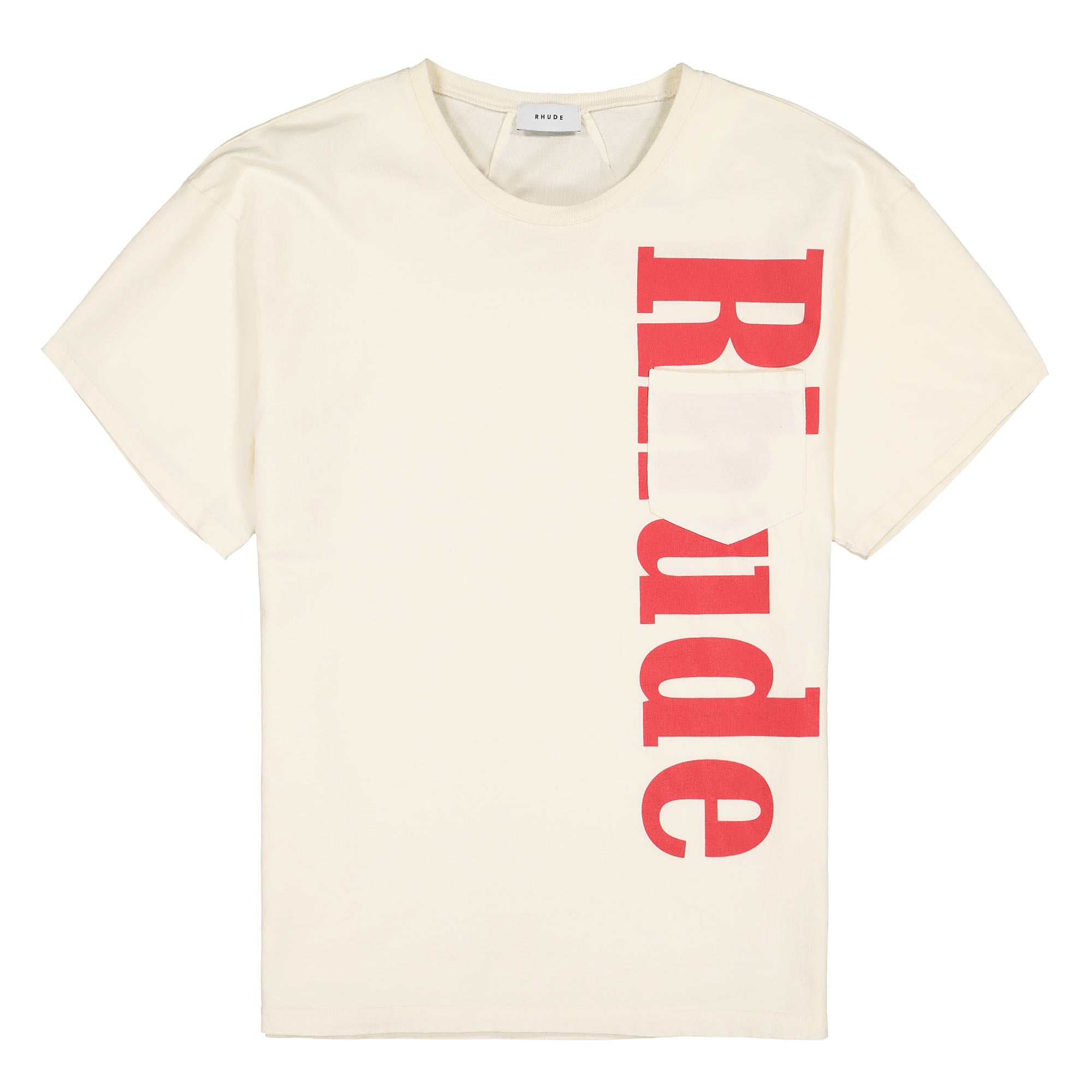 Rhude Pocket Logo Tee White T-Shirts RHU06PS20001 | Overkill