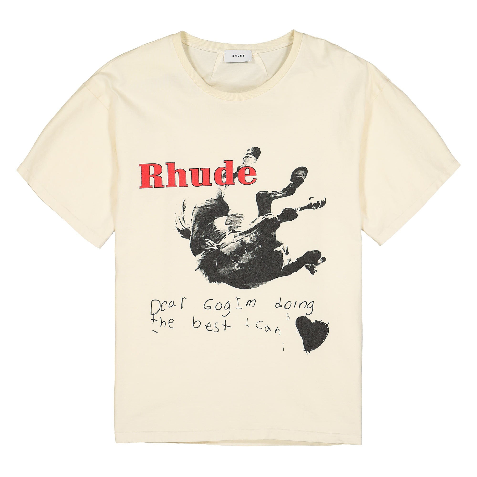 Rhude Falling Horse Tee White T-Shirts RHU07MS20024 | Overkill