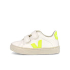 Veja small esplar velcro chromefree Extra White-Jaune Fluo Low Top Sneakers RSV052086J | Overkill