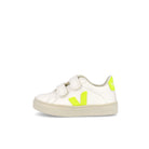Veja small esplar velcro chromefree Extra White-Jaune Fluo Low Top Sneakers RSV052086K | Overkill
