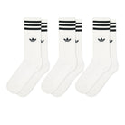 adidas Solid Crew Socks White / Black Socks S21489 | Overkill