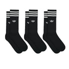 adidas Solid Crew Socks Black / White Socks Material | Overkill