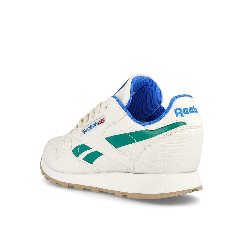 Reebok classic leather grow Chalk / Court Green / Horizon Blue  Close-up | Overkill