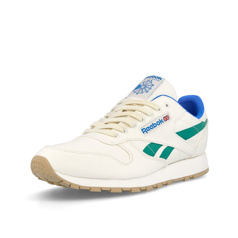 Reebok classic leather grow Chalk / Court Green / Horizon Blue  Detailfoto | Overkill