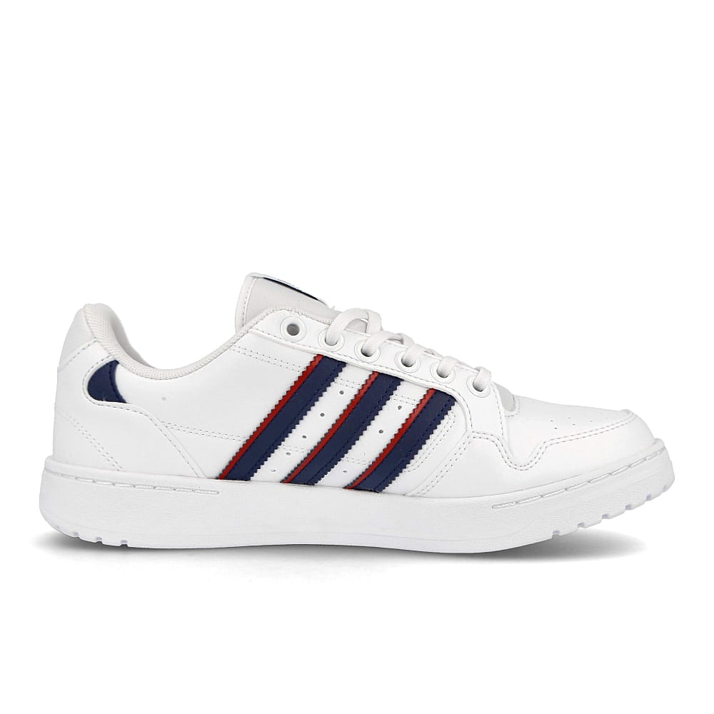 adidas ny 90 stripes Footwear White / Collegiate Navy / Scarlet   Material | Overkill