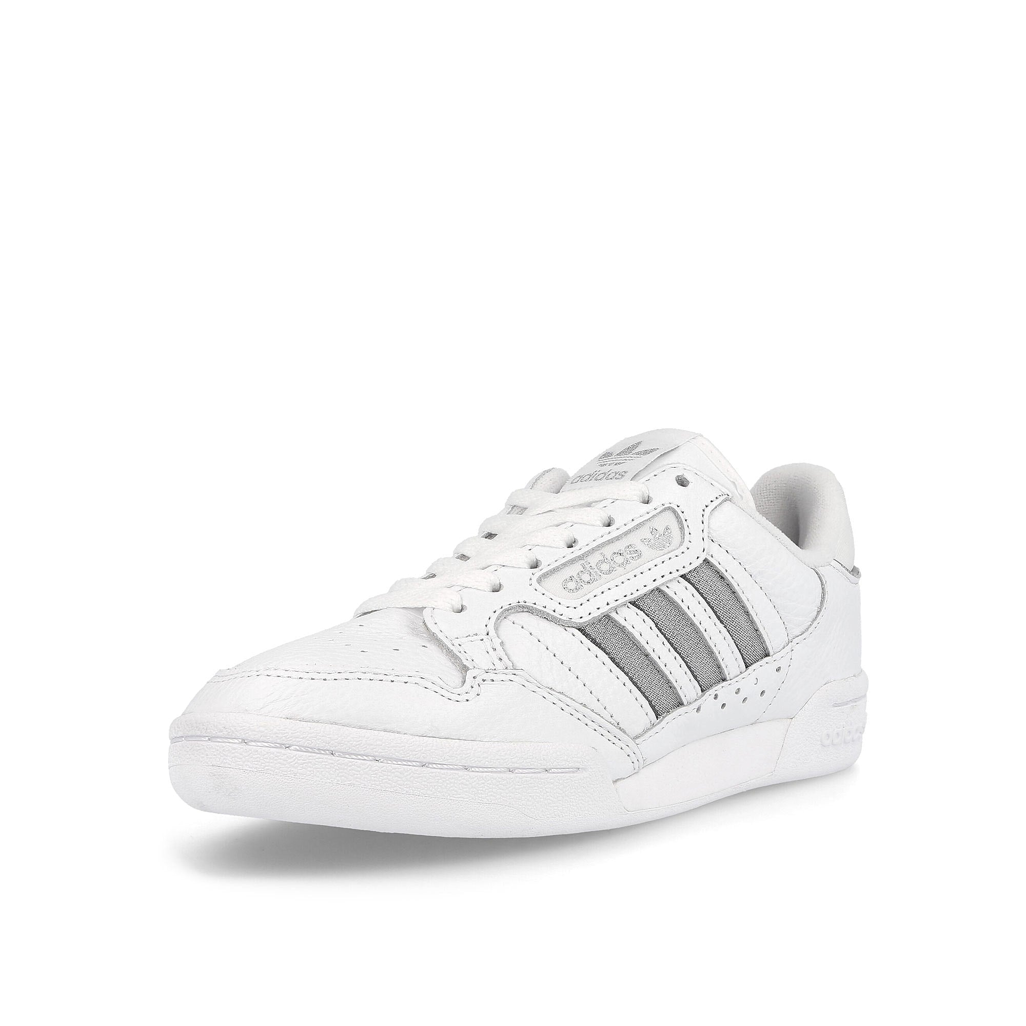 adidas wmns continental 80 stripes Footwear White / Silver Metallic / Grey Three  Detailfoto | Overkill