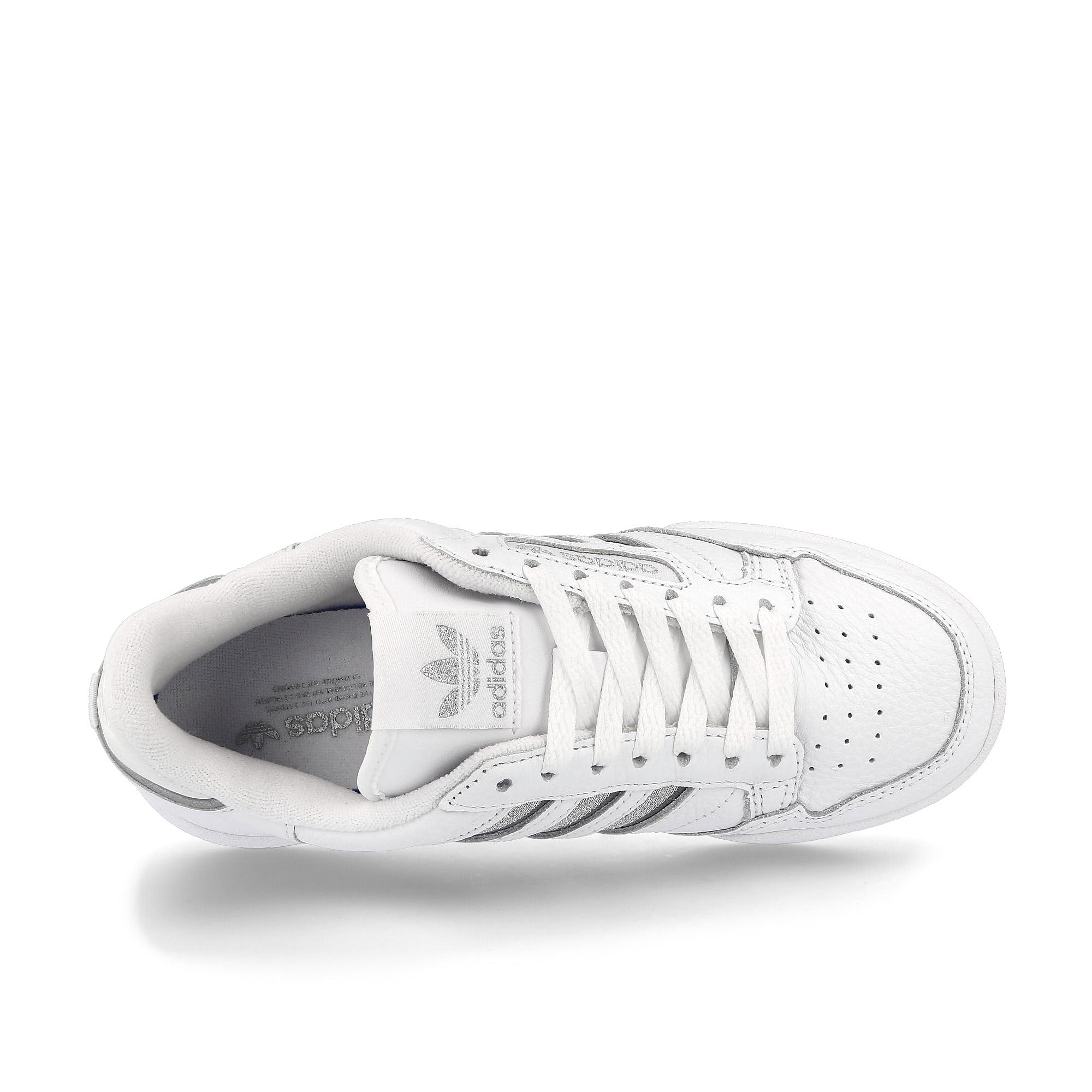 adidas wmns continental 80 stripes Footwear White / Silver Metallic / Grey Three  Detail view 1 | Overkill