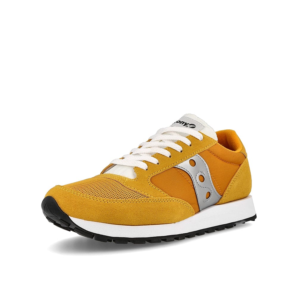 Saucony jazz original vintage Yellow-White-Silver Sneakers  Close Up | Overkill