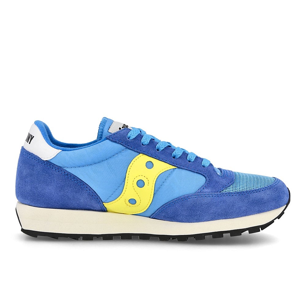Saucony jazz original vintage Blue-Yellow Low Top Sneakers  Silhouette | Overkill