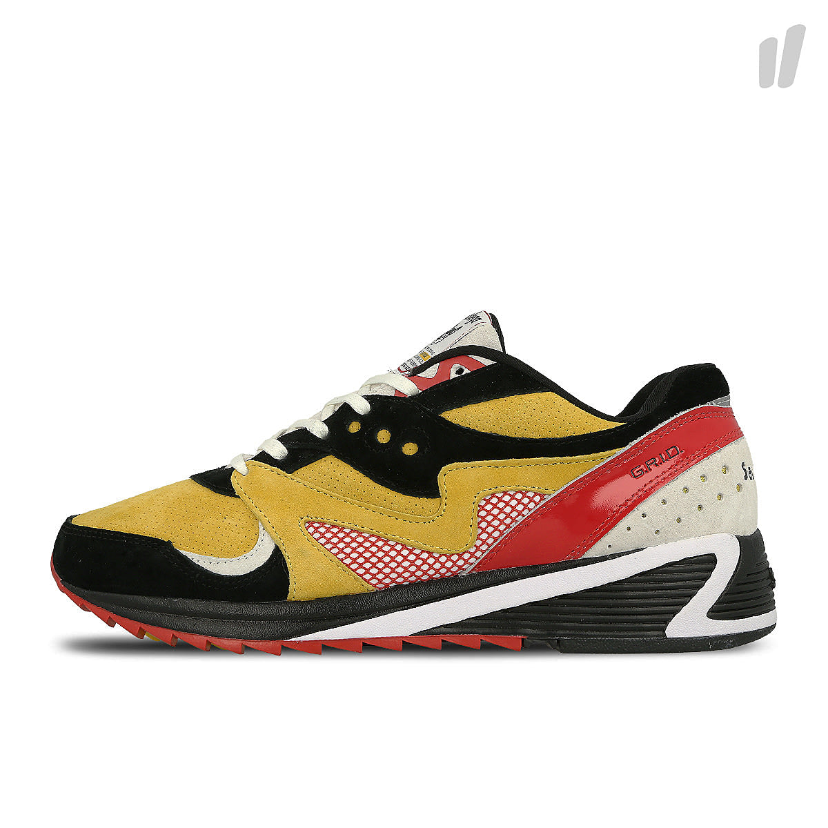Saucony grid 8000 classifieds Black-Yellow-White Sneakers S70379-1 | Overkill
