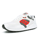 Saucony jazz 4000 White-Grey-Red Low Top Sneakers  Close Up | Overkill
