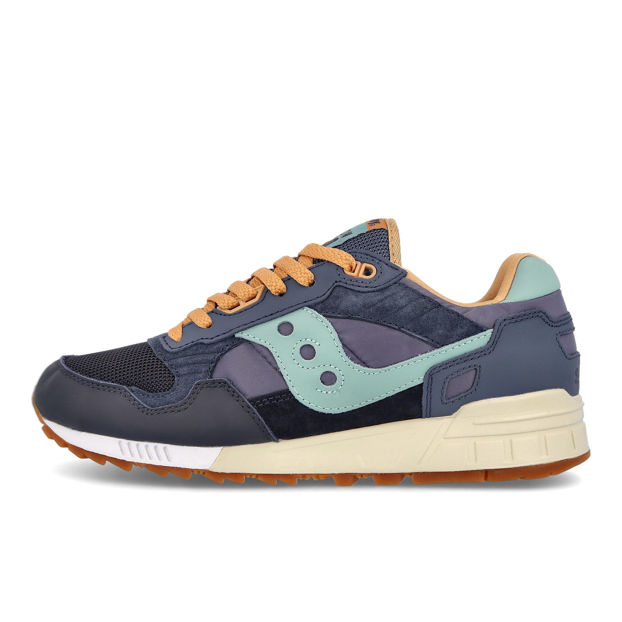 Saucony shadow 5000 Navy-Tan Low Top Sneakers S70584-1 | Overkill