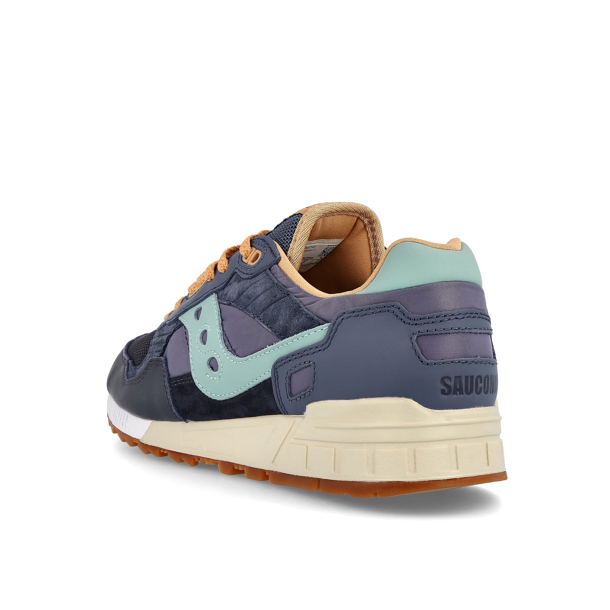 Saucony shadow 5000 Navy-Tan Low Top Sneakers  Material | Overkill