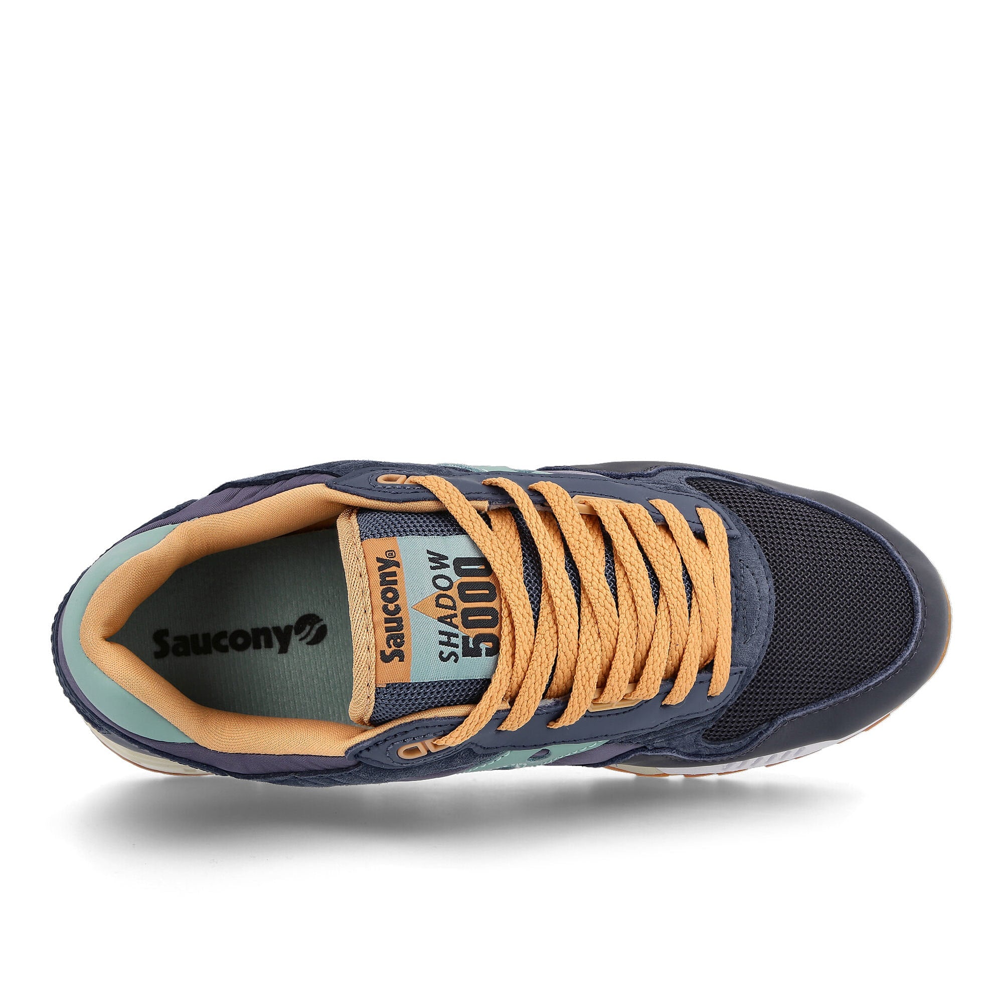 Saucony shadow 5000 Navy-Tan Low Top Sneakers  Detailfoto | Overkill