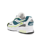 Saucony 3d grid hurricane White-Green Low Top Sneakers  Material | Overkill