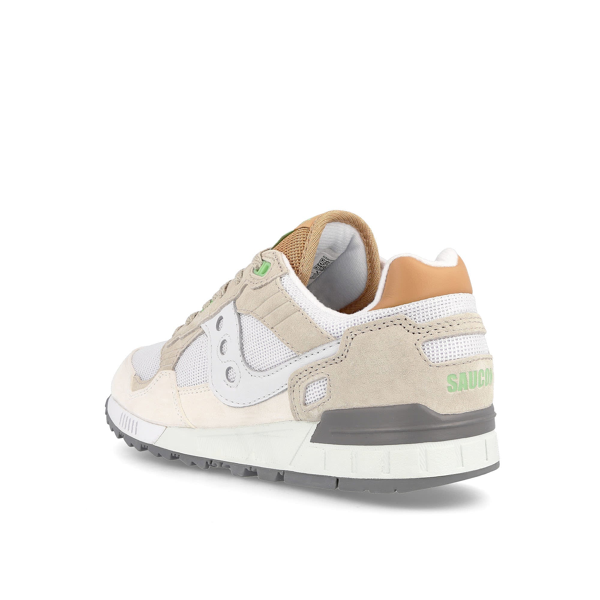 Saucony shadow 5000 White-Gray Low Top Sneakers  Material | Overkill