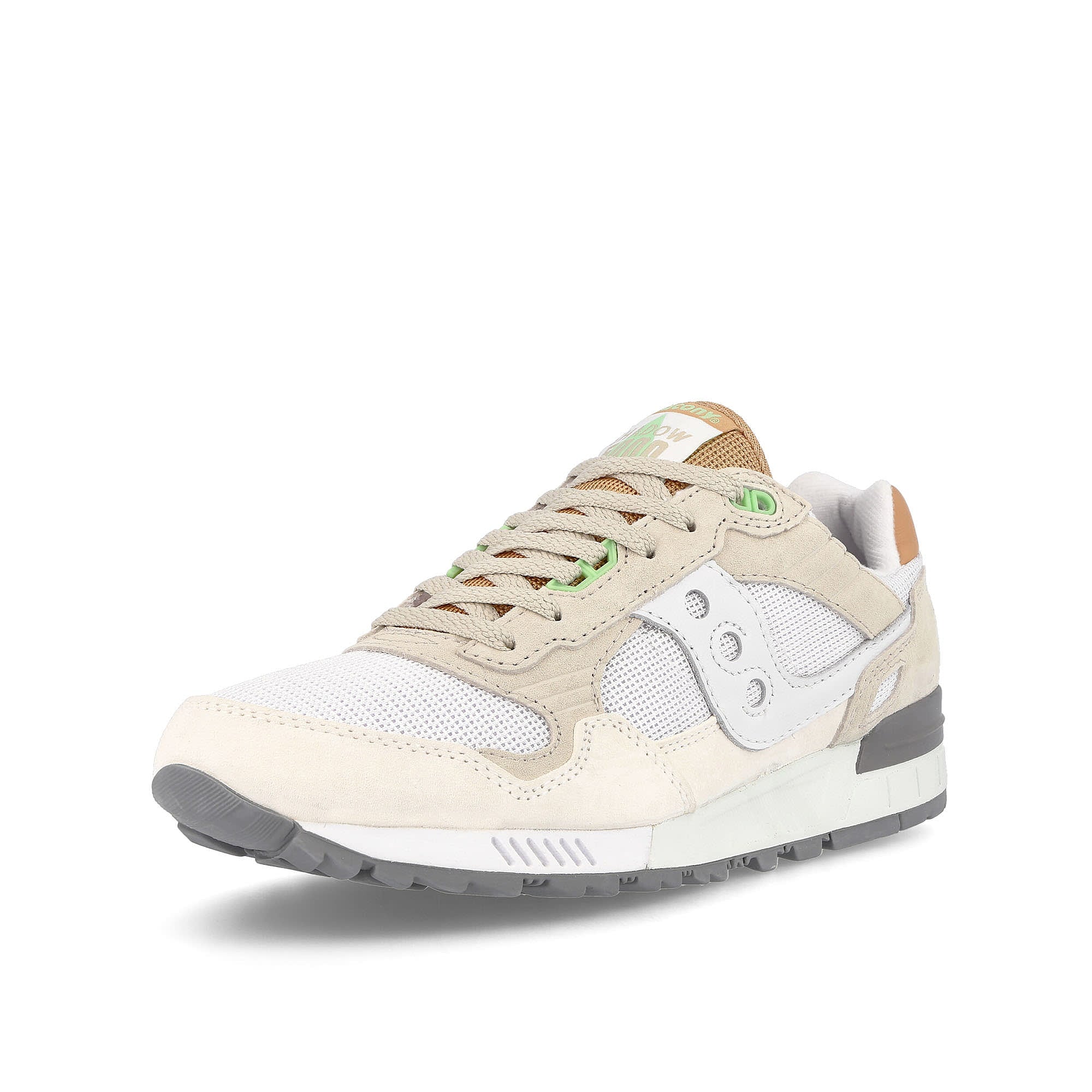 Saucony shadow 5000 White-Gray Low Top Sneakers  Close Up | Overkill