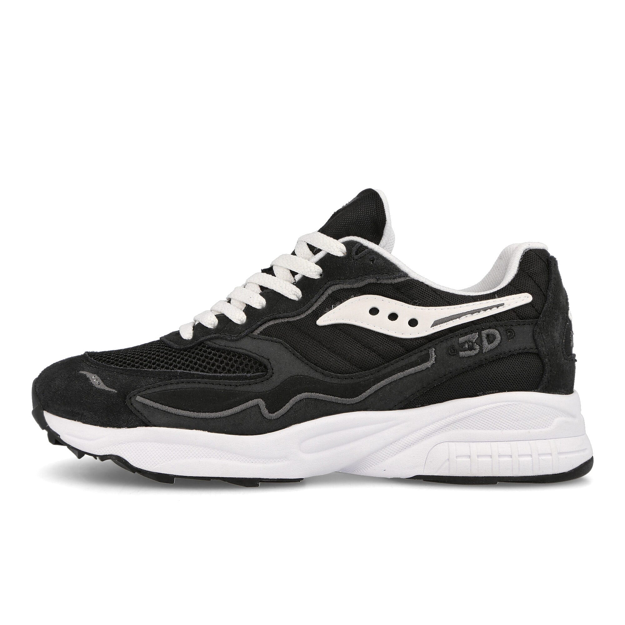 Saucony 3d grid hurricane Black-White Low Top Sneakers S70699-2 | Overkill