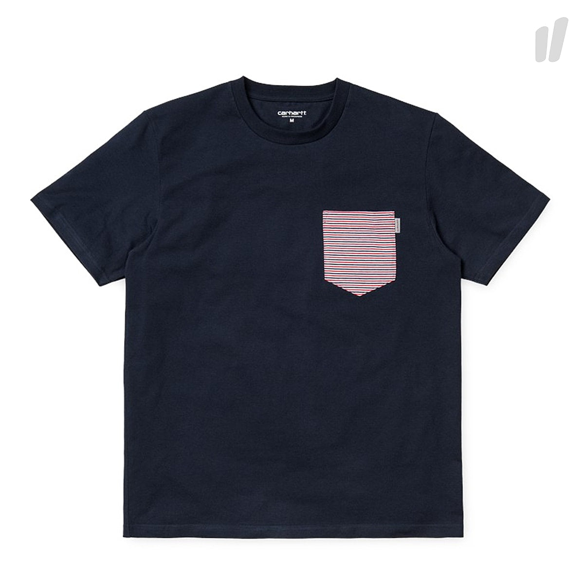 Carhartt WIP Contrast Pocket T-Shirt Navy/Gordon Stripe T-Shirts I022967.77.90.03 | Overkill
