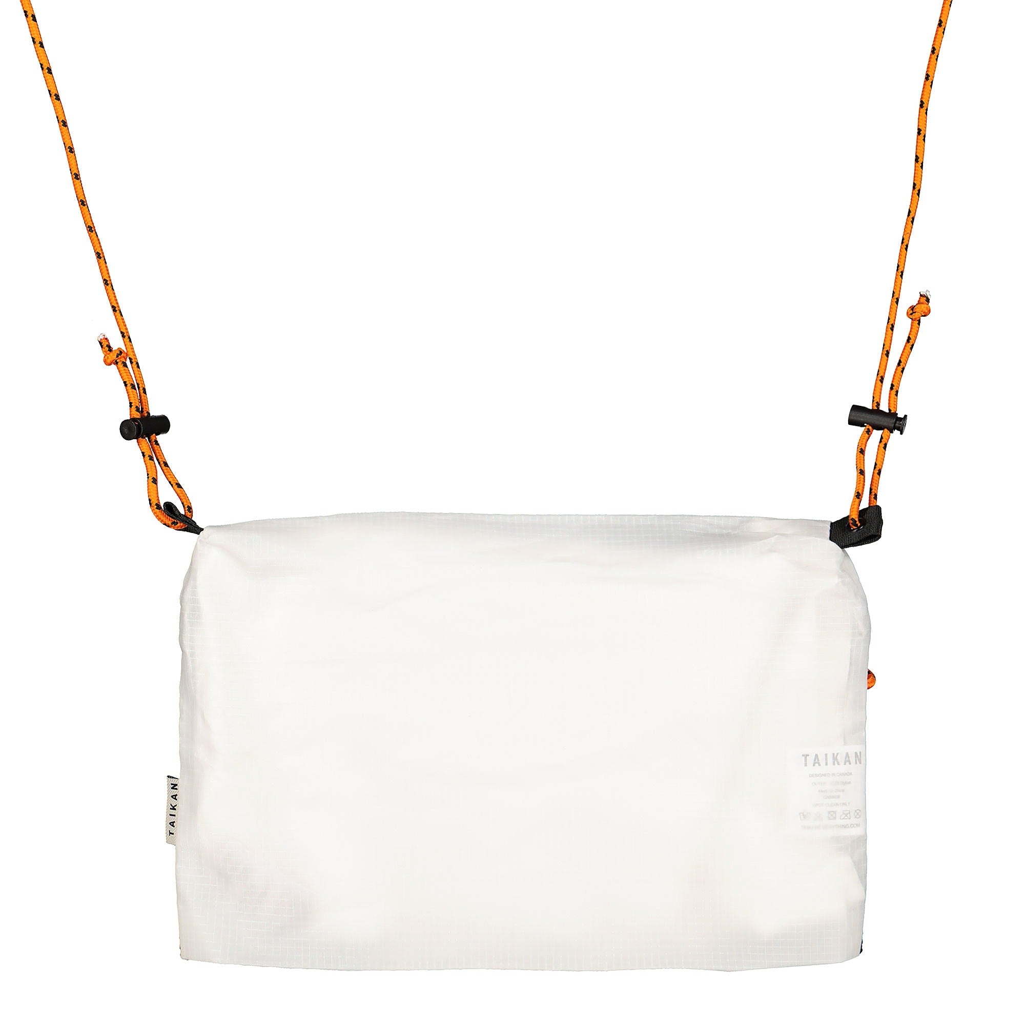 Taikan Everything Sacoche Large White / Black / Orange Tote Bags & Shoppers Close-up | Overkill