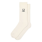 Fred Perry Raf Simons x Fred Perry Embroidered Socks Snow White Socks SC9062 | Overkill