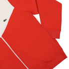 Lacoste Classic Fit Colourblock Zipped Sweatshirt Red / White Track Jackets Detailfoto | Overkill
