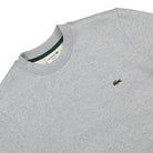 Lacoste Organic Cotton Sweatshirt Grey Sweatshirts Close-up | Overkill