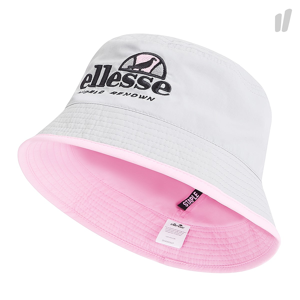 Ellesse ellesse Vermont Bucket Hat Grey / Pink Bucket Hats SHAW0547 | Overkill