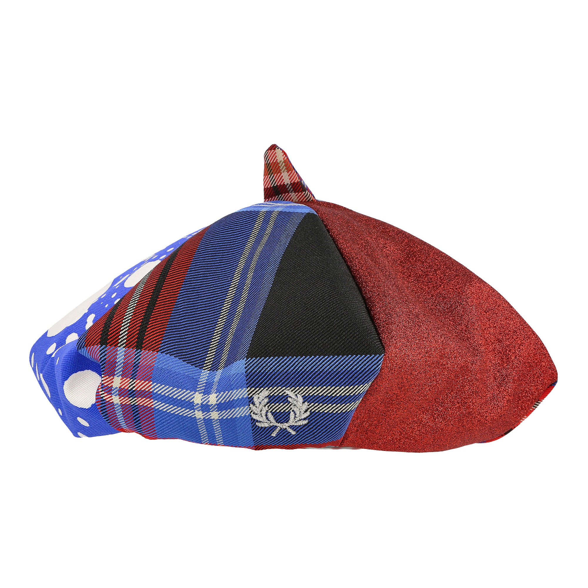 Fred Perry Charles Jeffrey LOVERBOY x Fred Perry Tartan Panelled Beret Tartan Bucket Hats Detailfoto | Overkill