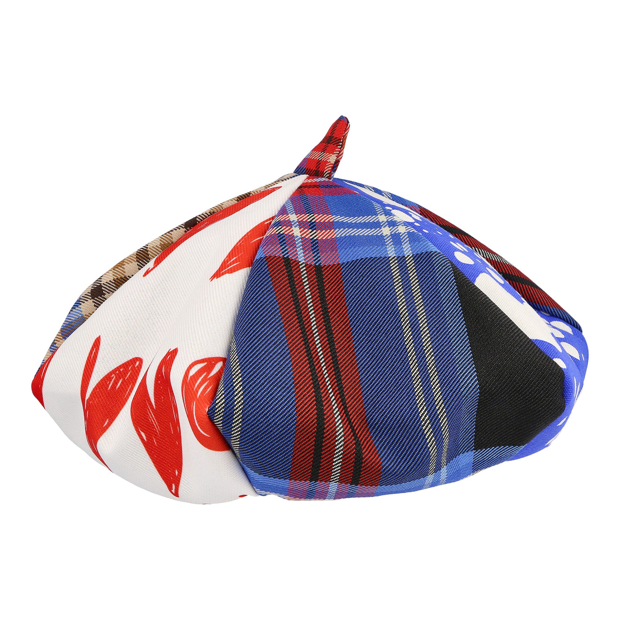 Fred Perry Charles Jeffrey LOVERBOY x Fred Perry Tartan Panelled Beret Tartan Bucket Hats Detail view 1 | Overkill