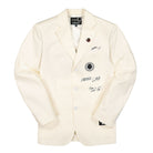 Fred Perry Raf Simons x Fred Perry Graphic Patch Blazer Ice White Jackets SJ1869 | Overkill