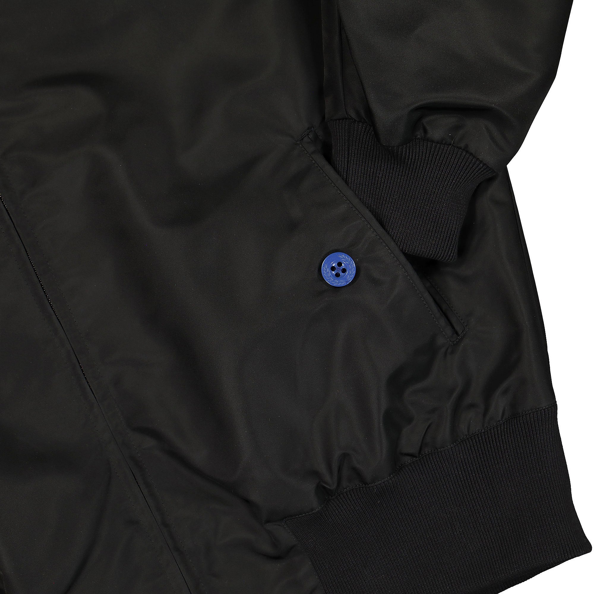 Fred Perry Raf Simons x Fred Perry Patched Harrington Jacket Black Jackets Detailfoto | Overkill