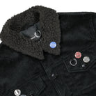 Fred Perry Raf Simons x Fred Perry Padded Corduroy Jacket Black Jackets Close-up | Overkill