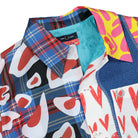 Fred Perry Charles Jeffrey LOVERBOY x Fred Perry Cropped Tartan Patch Jacket Tartan Bomber & Varsity Jackets Close-up | Overkill