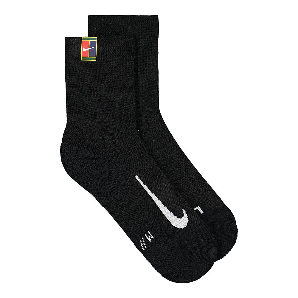 Nike Court Multiplier Crew Cushioned Socks Black / Black Socks SK0118 010 | Overkill