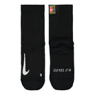 Nike Court Multiplier Crew Cushioned Socks Black / Black Socks Close-up | Overkill