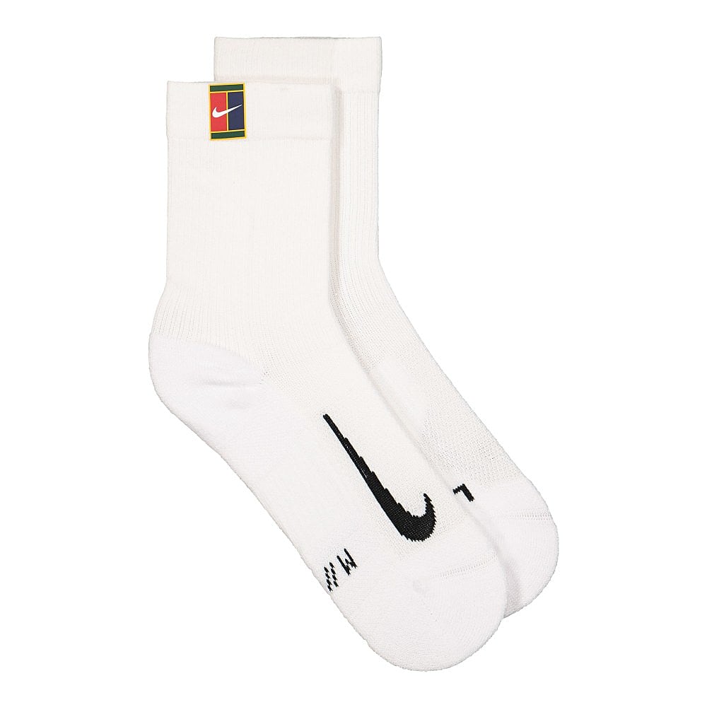 Nike Court Multiplier Crew Cushioned Socks White / White Socks SK0118 100 | Overkill