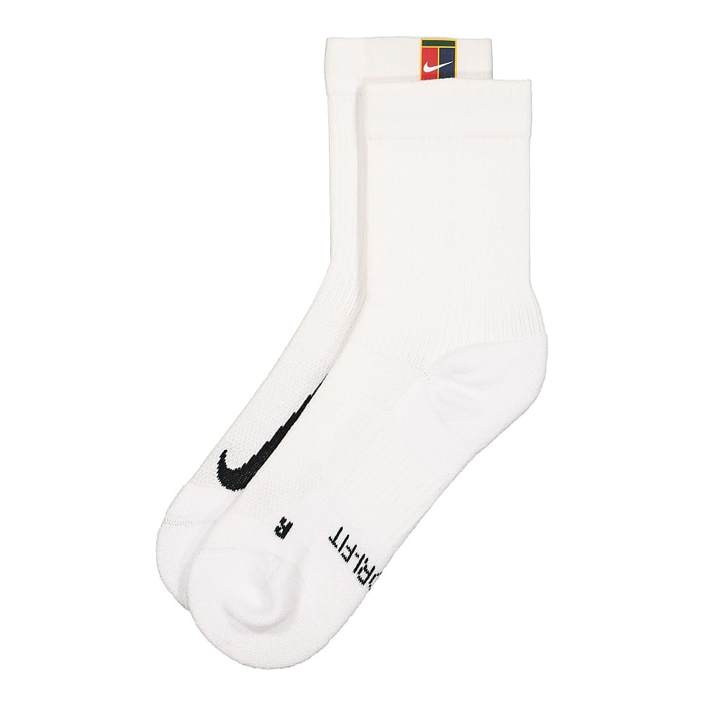 Nike Court Multiplier Crew Cushioned Socks White / White Socks Material | Overkill